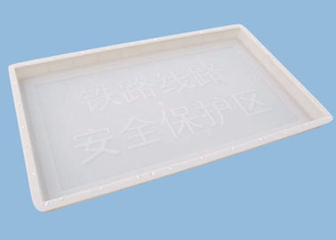 Chiny Plastikowe kostki betonowe do wykonywania ostrzeżeń Wytrzymałe 100 * 60 * 6cm dostawca